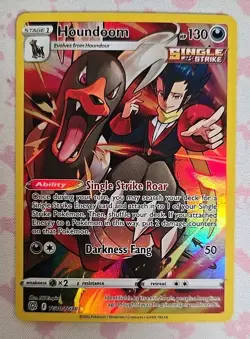 Pokemon Card Houndoom TG10/TG30 Brilliant Stars Trainer Gallery Full Art Holo - Image 1