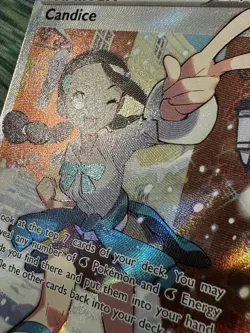 Pokemon TCG Candice Silver Tempest 189/195 Full Art Trainer Holo NM - Image 3