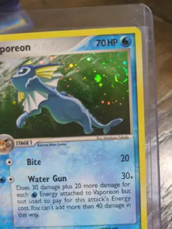 Vaporeon 6/17 POP Series 3 Promo Pokemon Card Holo Foil Rare SWIRL - Image 2