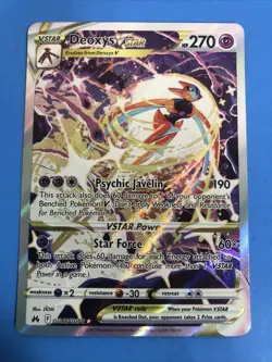 Deoxys VSTAR GG46/GG70 Crown Zenith: Galarian Gallery Holo Pokemon TCG NM - Image 3