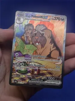 Pokemon Destined Rivals Arven’s Mabosstiff ex 235/182 Special Illustration Rare - Image 2