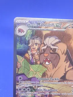 Pokemon Destined Rivals Arven’s Mabosstiff ex 235/182 Special Illustration Rare - Image 3