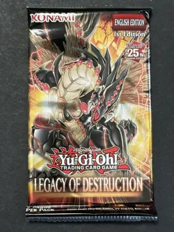 Lot of (105) Yu-Gi-Oh! Legacy of Destruction Booster Packs SEALED - Image 2