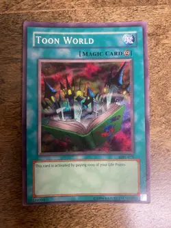 Yu-Gi-Oh TCG Magic Ruler #MRL-076 Toon World Super Rare MP - Image 1