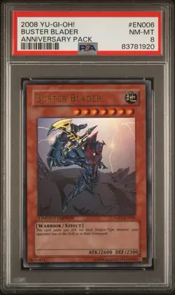 PSA 8 Buster Blader Yu-gi-oh! YAP1-EN006 2008 Anniversary Pack NM-MT YUGIOH - Image 2