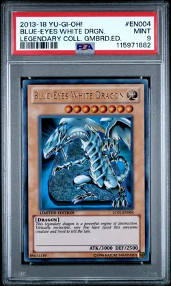 PSA 9 MINT Yu Gi Oh Blue-Eyes White Dragon LC01-EN004 2013-2018 Leg. Collect. - Image 1