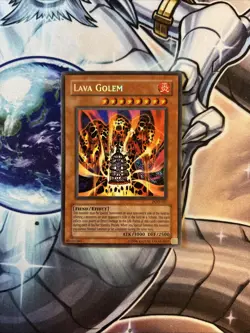 (13) YuGiOh • Lava Golem PGD-107 • Secret Rare Reverse Foil Error Unlimited VLP - Image 1