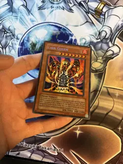 (13) YuGiOh • Lava Golem PGD-107 • Secret Rare Reverse Foil Error Unlimited VLP - Image 3