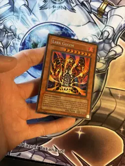 (13) YuGiOh • Lava Golem PGD-107 • Secret Rare Reverse Foil Error Unlimited VLP - Image 4