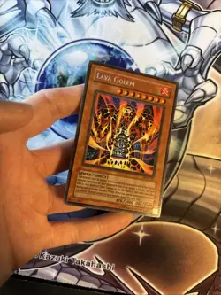 (13) YuGiOh • Lava Golem PGD-107 • Secret Rare Reverse Foil Error Unlimited VLP - Image 5