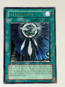 Yugioh Asian English Feather Shot EEN-AE042 Ultimate Rare 1st Edition LP - Image 1