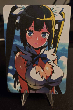 Hestia Full Art Goddess Story Pokemon Anime Waifu Trading Card - Image 1