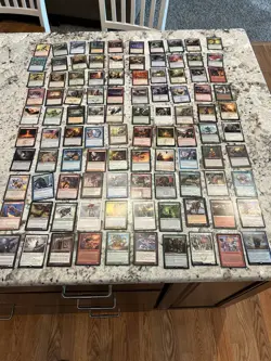 Mtg Rare Lot x100 - Magic The Gathering Rare Card Lot Mtg Rares LP-Played - Image 1