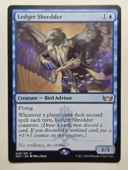 Ledger Shredder NM SNC 46 mtg R connives mtg magic card blue flying Near Mint - Image 1
