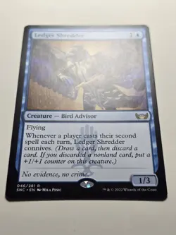 Ledger Shredder NM SNC 46 mtg R connives mtg magic card blue flying Near Mint - Image 2