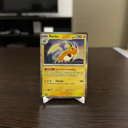 Pokemon TCG Card Raichu 151 26/165 Scarlet & Violet Rare Black Star Holo NM - Image 1