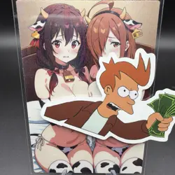 Yun Yun & Wiz Anime Waifu Card Doujin ACG Goddess Holo - Image 1