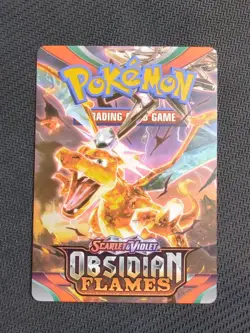 Pokemon Obsidian Flames Trainer Tips Insert Card Charizard - Image 1