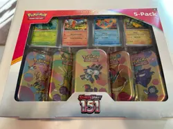 Pokemon Trading Card Game Scarlet & Violet-151 Mini Tin - 151 Booster Packs - Image 1