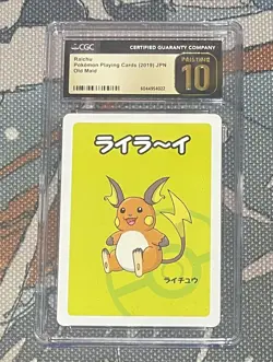 Pokemon TCG Raichu CGC 10 Old Maid Japanese Graded Card 2019 Pristine - Image 1