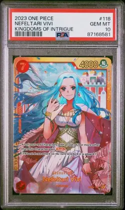 2023 One Piece Card Game - NEFELTARI VIVI OP04-118 SEC - PSA 10 - English - Image 1