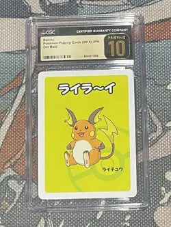 Pokemon TCG Raichu CGC 10 Old Maid Japanese Graded Card 2019 Pristine - Image 1