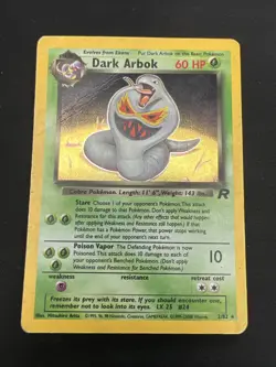 Dark Arbok 2/82 Rocket Set Vintage Pokemon Holo 2 Card Lot - Image 2
