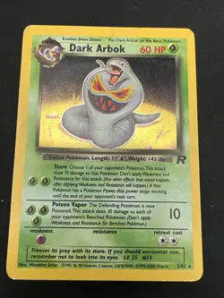 Dark Arbok 2/82 Rocket Set Vintage Pokemon Holo 2 Card Lot - Image 4