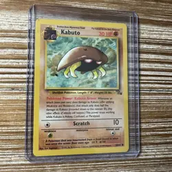 Pokemon TCG Kabuto 50/62 Fossil Unlimited Card WOTC MP-HP - Image 1