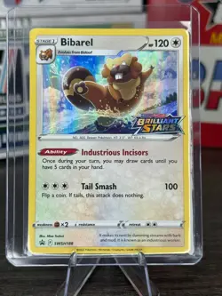 Bibarel (Prerelease) SWSH188 Sword & Shield Black Star Promo Pokemon Card - Image 1