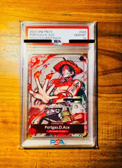 One Piece Card PSA10 Portgas D. Ace CS Event Pack 028 2024 English - Image 1
