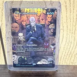 MTG Spider-Man Clever Impersonator (Borderless) Eternal-Legal Foil - Image 1