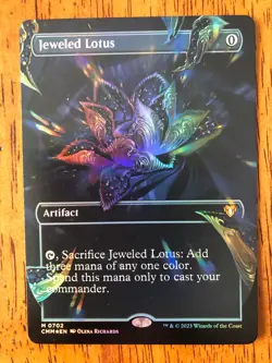 Mtg - Jeweled Lotus - Foil - Borderless - Commander - Legacy - Edh - Watch Video - Image 2