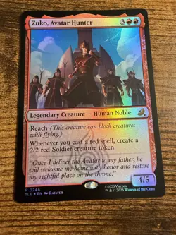 MTG Magic The Gathering Avatar Zuko Avatar Hunter Eternal FOIL!! - Image 1