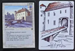 COLOR SKETCH MtG Magic Jeff Menges Artist Proof _ Legends _ MOAT _ VHTF 1/100! - Image 1