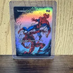 MTG Spider-Man Terminate (Borderless) Eternal-Legal Foil - Image 1