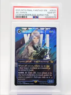 JILL, SHIVA'S DOMINANT SHIVA, WARDEN OF ICE 2025 MTG SURGE FOIL PSA 10 Q6095 - Image 1