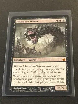 Mirrodin Besieged Massacre Wurm MTG Magic the Gathering NM - Image 1