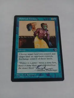 Political Trickery ARTIST PROOFS Mirage Signed By Scott Kirschner Magic Mtg - Image 1