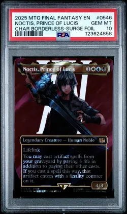 4858 Noctis Prince of Lucis 2025 MTG Final Fantasy #0546 Surge Foil PSA 10 - Image 1