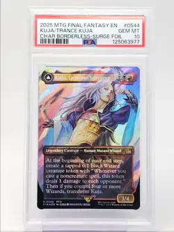 KUJA, GENOME SORCERER TRANCE KUJA 2025 MTG BORDERLESS SURGE FOIL PSA 10 Q6095 - Image 1