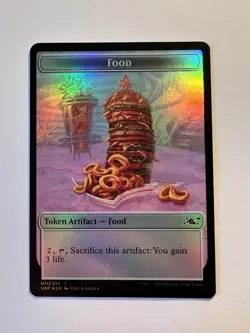 Clown Robot Token (003) / Food Token (011) - FOIL TOKEN - MTG Unfinity - NM - Image 2