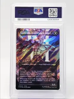 SEPHIROTH, FABLED SOLDIER 2025 MTG BORDERLESS SURGE FOIL MYTHIC D PSA 10 Q6095 - Image 2