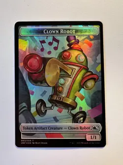 Clown Robot Token (003) / Balloon Token (07) - FOIL TOKEN - MTG Unfinity - NM - Image 1
