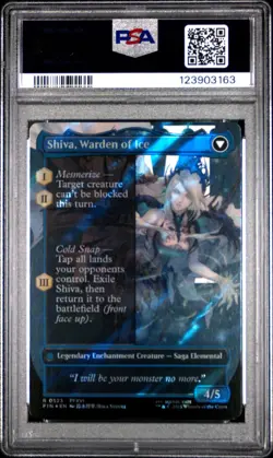 3163 Jill Shiva Dominant 2025 MTG Final Fantasy #0523 Surge Foil PSA 10 - Image 2