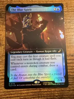 MTG Magic The Gathering Avatar The Blue Spirit Eternal Extended Art FOIL!! - Image 1