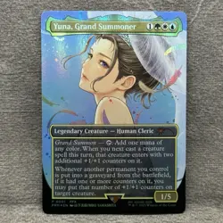 MTG Yuna, Grand Summoner (Borderless) - WPN & Gateway Promo (WPN) #1 Foil NM - Image 1