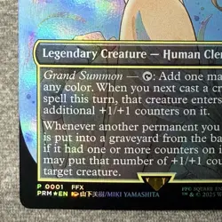 MTG Yuna, Grand Summoner (Borderless) - WPN & Gateway Promo (WPN) #1 Foil NM - Image 4