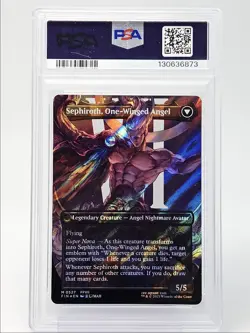 SEPHIROTH, FABLED SOLDIER 2025 MTG BORDERLESS SURGE FOIL MYTHIC PSA 9 Q6095 - Image 2