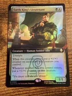 MTG Magic The Gathering Avatar Earth Kings Lieutenant Extended Art FOIL!! - Image 1